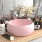 Vidaxl wastafel rond 40x15 cm keramiek matroze
