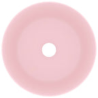 Vidaxl wastafel rond 40x15 cm keramiek matroze