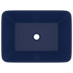 Vidaxl wastafel 41x30x12 cm keramiek mat donkerblauw