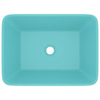 Vidaxl wastafel 41x30x12 cm keramiek mat lichtgroen