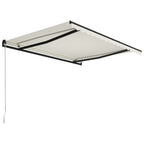VidaXL Luifel handmatig uittrekbaar 400x300 cm crème