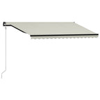VidaXL Luifel automatisch uittrekbaar 400x300 cm crème