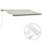 VidaXL Luifel automatisch uittrekbaar 600x300 cm crème