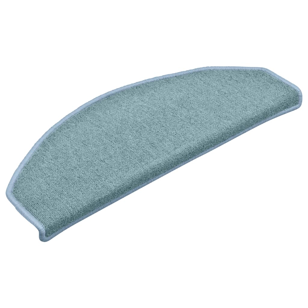 Vidaxl trapmatten 15 st 65x24x4 cm zeeblauw halfrond groot