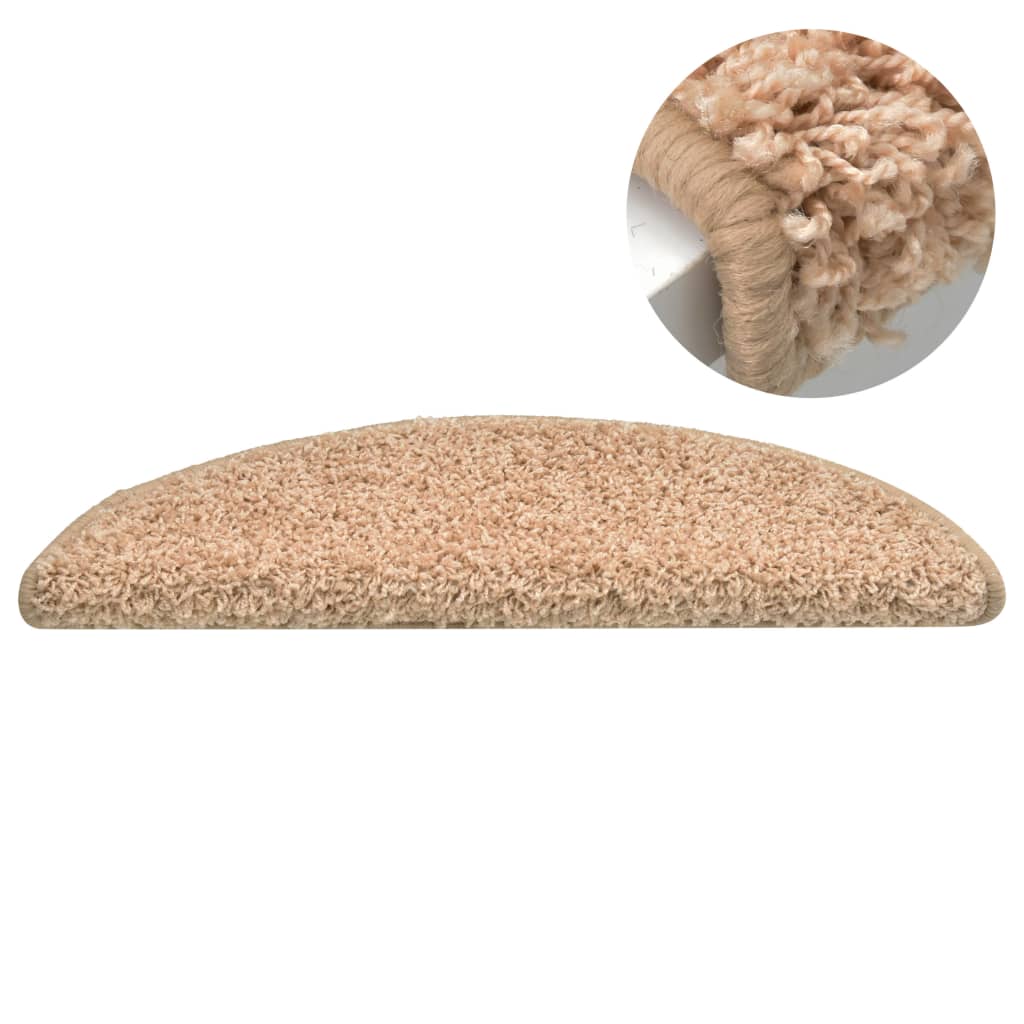 Vidaxl trapmatten 15 st 65x21x4 cm goud halfrond groot