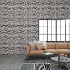 Vidaxl 11 st wandpanelen 3d donkergrijze baksteen eps