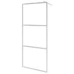 Vidaxl inloopdouchewand transparant 100x195 cm esg-glas