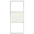Vidaxl inloopdouchewand met stenenmotief 90x195 cm esg-glas