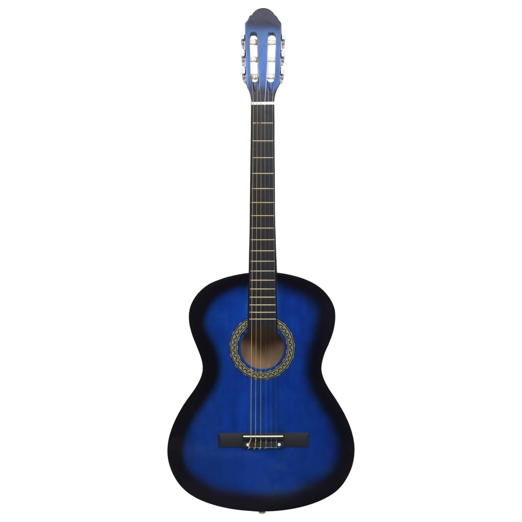 Vidaxl gitaar klassiek beginner met tas 4 4 39 blauw