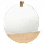 VidaXL Wandspiegel 35 cm massief grenenhout