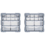 Vidaxl organisers met 12 lades 2 st 26,5x16x26 cm