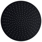 Vidaxl regendouchekop rond 40 cm roestvrij staal zwart