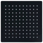 Vidaxl regendouchekop vierkant 20x20 cm roestvrij staal zwart