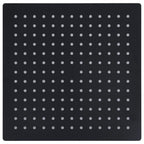 Vidaxl regendouchekop vierkant 25x25 cm roestvrij staal zwart