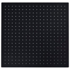 Vidaxl regendouchekop vierkant 50x50 cm roestvrij staal zwart