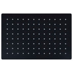 Vidaxl regendouchekop rechthoekig 30x20 cm roestvrij staal zwart