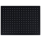 Vidaxl regendouchekop rechthoekig 40x30 cm roestvrij staal zwart