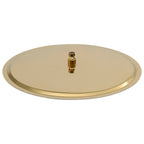 Vidaxl regendouchekop rond 50 cm roestvrij staal goudkleurig