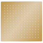 Vidaxl regendouchekop vierkant 30x30 cm roestvrij staal goudkleurig