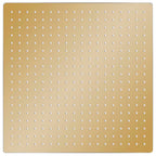 Vidaxl regendouchekop vierkant 50x50 cm roestvrij staal goudkleurig