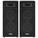 Vidaxl hifi-podiumluidsprekers 2 st passief professioneel 1000 w zwart