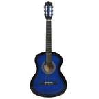 Vidaxl gitaar klassiek beginner met tas 3 4 36 blauw