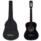 Vidaxl gitaar klassiek beginner met tas 3 4 36 zwart