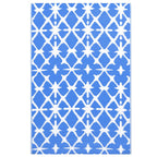 Vidaxl buitenkleed arakil 120x180 cm pp blauw en wit
