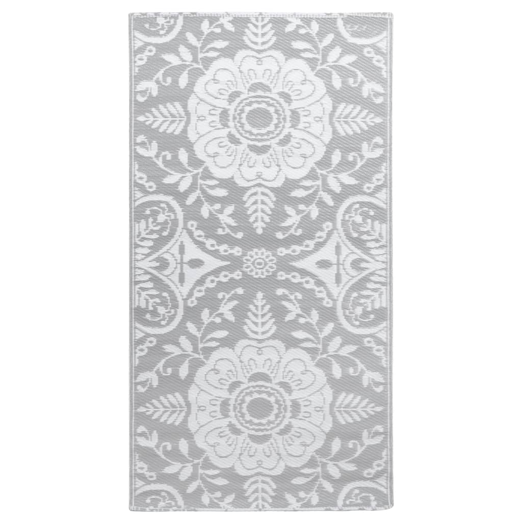 Vidaxl buitenkleed arakil 160x230 cm pp lichtgrijs