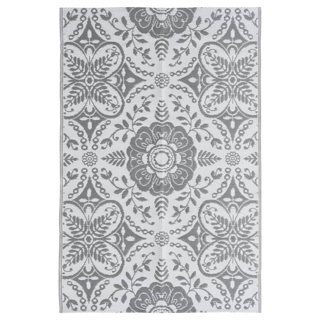 Vidaxl buitenkleed arakil 190x290 cm pp lichtgrijs