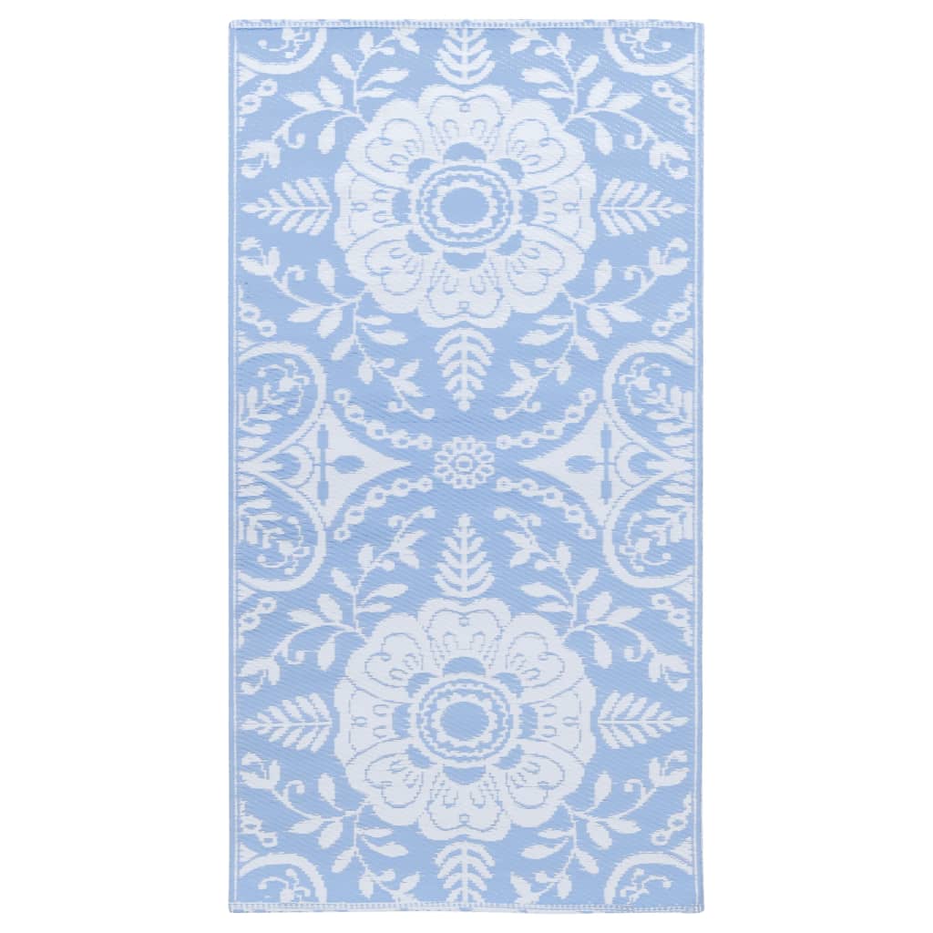 Vidaxl buitenkleed arakil 120x180 cm pp babyblauw