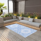Vidaxl buitenkleed arakil 120x180 cm pp babyblauw