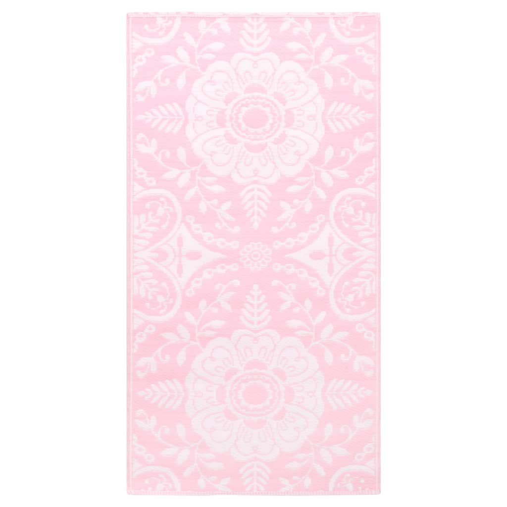 Vidaxl buitenkleed arakil 120x180 cm pp roze