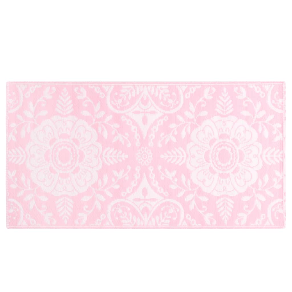 Vidaxl buitenkleed arakil 120x180 cm pp roze