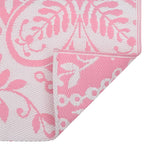 Vidaxl buitenkleed arakil 160x230 cm pp roze