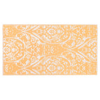 Vidaxl buitenkleed arakil 80x150 cm pp oranje en wit