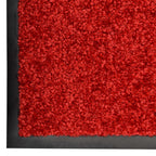Vidaxl deurmat wasbaar 60x90 cm rood