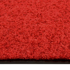 Vidaxl deurmat wasbaar 90x120 cm rood