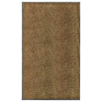 Vidaxl deurmat wasbaar 90x150 cm bruin