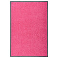 Vidaxl deurmat wasbaar 60x90 cm roze