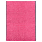 Vidaxl deurmat wasbaar 90x120 cm roze