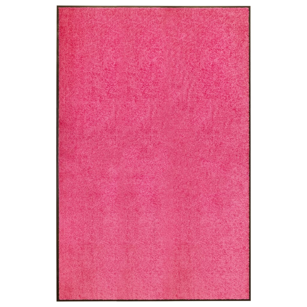Vidaxl deurmat wasbaar 120x180 cm roze