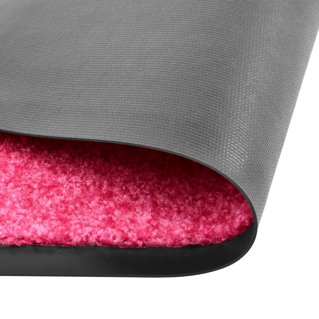 Vidaxl deurmat wasbaar 120x180 cm roze
