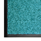 Vidaxl deurmat wasbaar 60x180 cm cyaan