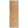 Vidaxl deurmat wasbaar 60x180 cm crème