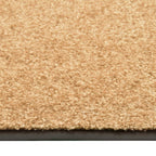 Vidaxl deurmat wasbaar 90x120 cm crème
