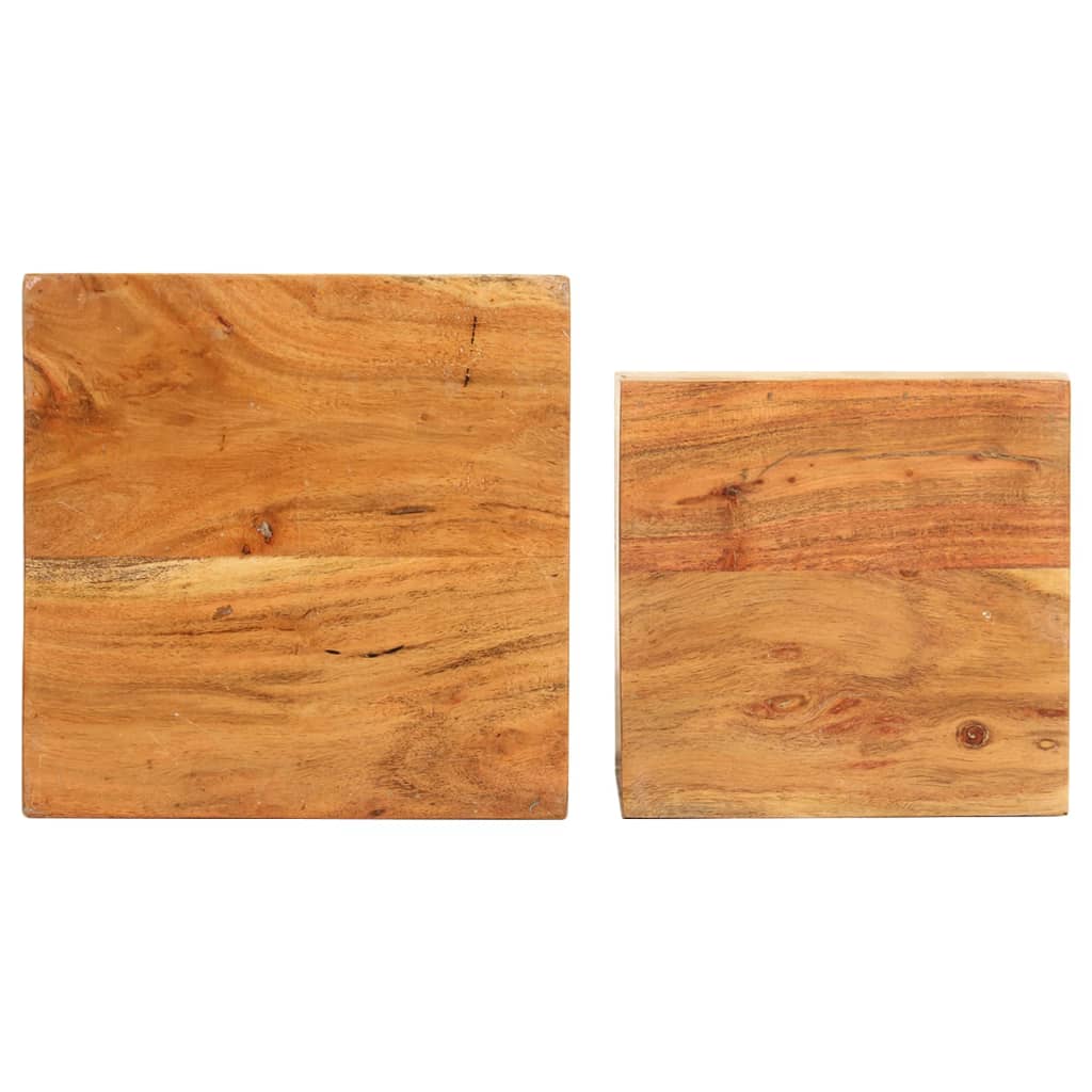 Vidaxl plantenstandaards 2 st massief acaciahout