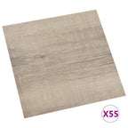 Vidaxl vloerplanken zelfklevend 55 st 5,11 m² pvc taupe