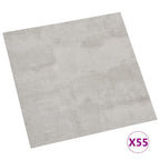 Vidaxl vloerplanken zelfklevend 55 st 5,11 m² pvc lichtgrijs