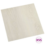 Vidaxl vloerplanken zelfklevend 55 st 5,11 m² pvc beige